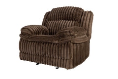 Living Room Contemporary Chocolate Corduroy 1pc Manual Motion Glider Recliner Chair Reclining Couch
