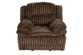 Living Room Contemporary Chocolate Corduroy 1pc Manual Motion Glider Recliner Chair Reclining Couch