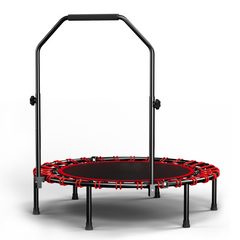 YC 40inch foldable trampoline with handle-Premium-Elastic -Black