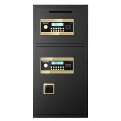 Large Double-door Coin-operated Safe,Digital Security Safe with Fireproof and Waterproof Bag,6.0 Cubic Feet Safe Box with Hidden Code Function for Home,Office and Hotel