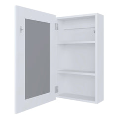 White Medicine Cabinet with Included Mirror