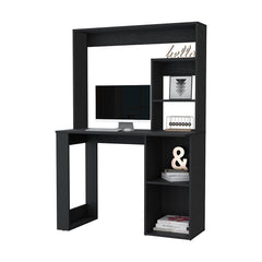 Computer Desk with Hutch and Storage Shelves Wenge
