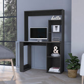 Computer Desk with Hutch and Storage Shelves Wenge