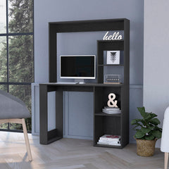 Computer Desk with Hutch and Storage Shelves Wenge