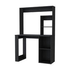Computer Desk with Hutch and Storage Shelves Wenge