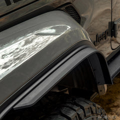 Front & Rear Fender Flares Compatible with 2018-2023 Jeep Wrangler JL & JLU Unlimited Sahara (Fit Original low Fender ,Not fit 4xe)