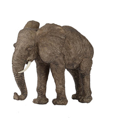 13x5x10" Tai Polyresin Elephant Accent, Walking