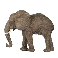 13x5x10" Tai Polyresin Elephant Accent, Walking