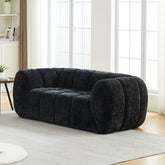 Chenille Pure Foam Sofa, Modern Quilted Cloud Sofa, Deep-Seat Chenille Pure Foam Sofa, Comfortable Modern Sofa, Suitable for Living Rooms, Bedrooms, and Apartments