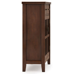 Artisan 36 inch Wide Solid Wood Entryway Storage Cabinet in Russet Brown