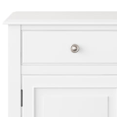 Connaught Solid Wood Entryway Storage Cabinet in White
