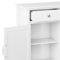 Connaught Solid Wood Entryway Storage Cabinet in White