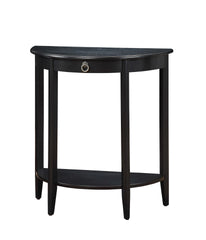 Justino II Black Finish Console Table