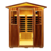 Four-person far-infrared outdoor sauna