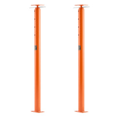 House Floor Jacks, 2 Pack 54-150 Inch Height Range, 11200 lbs Max Load Capacity, Adjustable Support Beam Basement Jack Post Pole for Leveling, Lift Steel Telescoping Post for Temporary Support