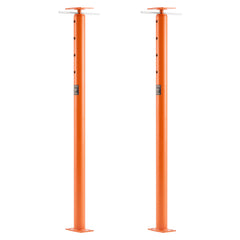 House Floor Jacks, 2 Pack 53-93 Inch Height Range, 18000 lbs Max Load Capacity, Adjustable Support Beam Basement Jack Post Pole for Leveling, Lift Steel Telescoping Post for Temporary Support