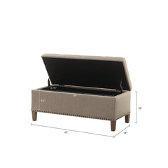 Tufted Top Soft Close Storage Bench