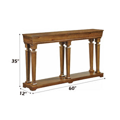 Garrison Oak Finish Console Table