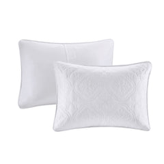 3 Piece Reversible Bedspread Set White King/Cal King