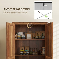 Kitchen Pantry Cabinet,Pantry Cabinet with Adjustable Shelves