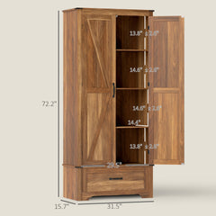 Kitchen Pantry Cabinet,Pantry Cabinet with Adjustable Shelves