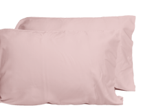 Luxurious Viscose from 100% Bamboo 2-Piece Pillowcase Set , Oeko-TEX Certified, King - Pale Rose