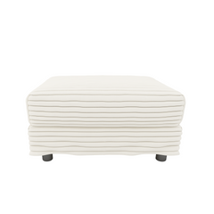 102.4 "Plush Corduroy 4-Seat Sofa,Modern Comfy Upholstered Sofa Cloud Couch,Deep Seat Couches with Soft Pillows and 3 Ottomans,Convertible Sofa Lounge Chair,for Living Room,Apartment,Beige/White