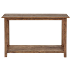 Castleton Distressed Brown Wood Entryway Sofa Console Table