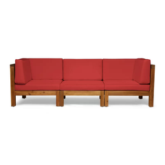 OANA - 3-PIECE SOFA SET, RED