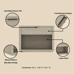 Nightstand in Natural