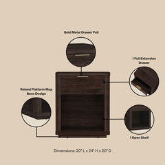 Nightstand in Brown
