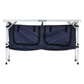 Camping Kitchen Table Folding Portable Cook Station 3 Adjustable Height Aluminum