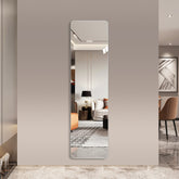 56"x 15" inch Full Body round corner mirror for Living Room Bedroom Cloakroom Wall hanging with hanging hole High quality 5mm silver mirror Explosion-proof glass