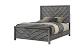 Denver Modern Style Twin Bed Made with Wood in Gray(CA INVENTORY)