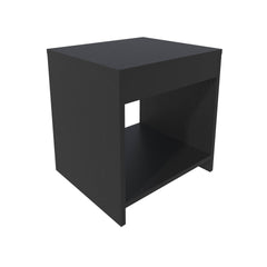 Anegam Nightstand with Open Storage, Black