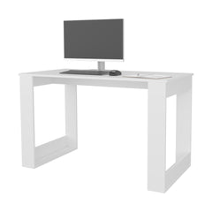 FM FURNITURE Aurora Writing Computer Desk with Ample Work Surface. White