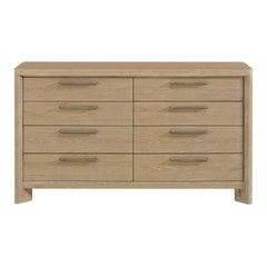 Tan 8-Drawer Dresser