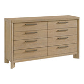 Tan 8-Drawer Dresser