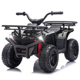 24V 80W*2 Electronic Kids Ride On ATV W/Off-Road Vehicle,Anti-Slip Tires,Crash Bars,Front and rear Storage Racks,Power display,LED Headlights&Bluetooth,High-power System for Kids,Recommend age:3-5