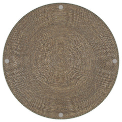 Burma Light Brown Round Side Table