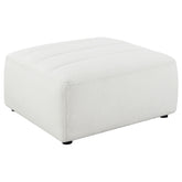 Sunny Natural Square Upholstered Ottoman