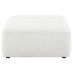 Sunny Natural Square Upholstered Ottoman