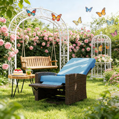Rattan Chair,Outdoor Swivel Recliner Chair