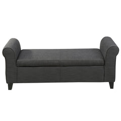 HAYES ARMED STORAGE BENCH