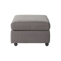 Enda Oversized Living Room Pillow Back Cuddler Arm Chair with Ottoman