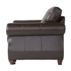 Leinster Faux Leather Upholstered Nailhead Chair