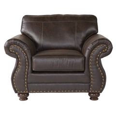 Leinster Faux Leather Upholstered Nailhead Chair