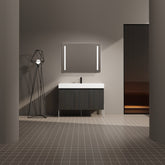 48" Freestanding Bathroom Vanity with Resin Sink, Storage Cabinet with Soft Closed Doors (KD-Package)