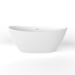 61 inch freestanding solid surface soaking bathtub for bathroom