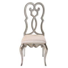 Ivory and Antique Champagne Side Chairs (Set of 2)